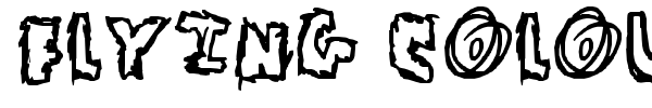 Flying Colours Don't Run font preview